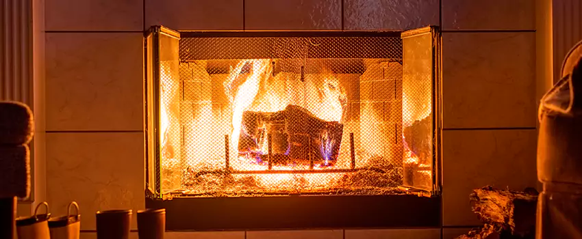 Mendota Hearth Landscape Fireplace Installation in Macomb, Illinois