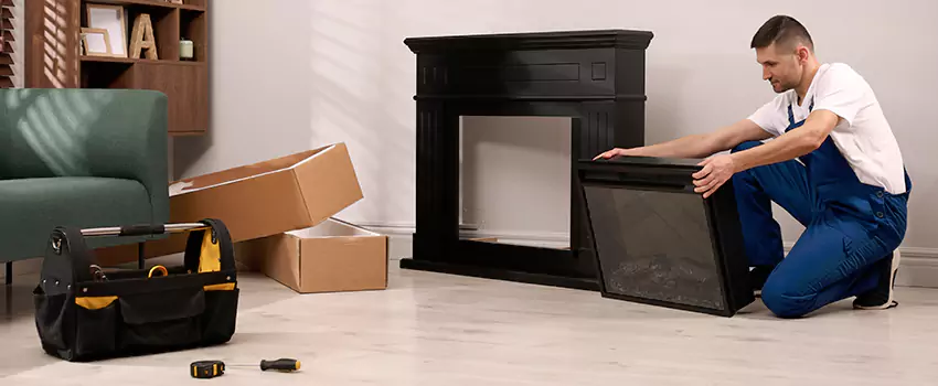 Old Rusted Metal Fireplace Repair And Replacement in Macomb, IL